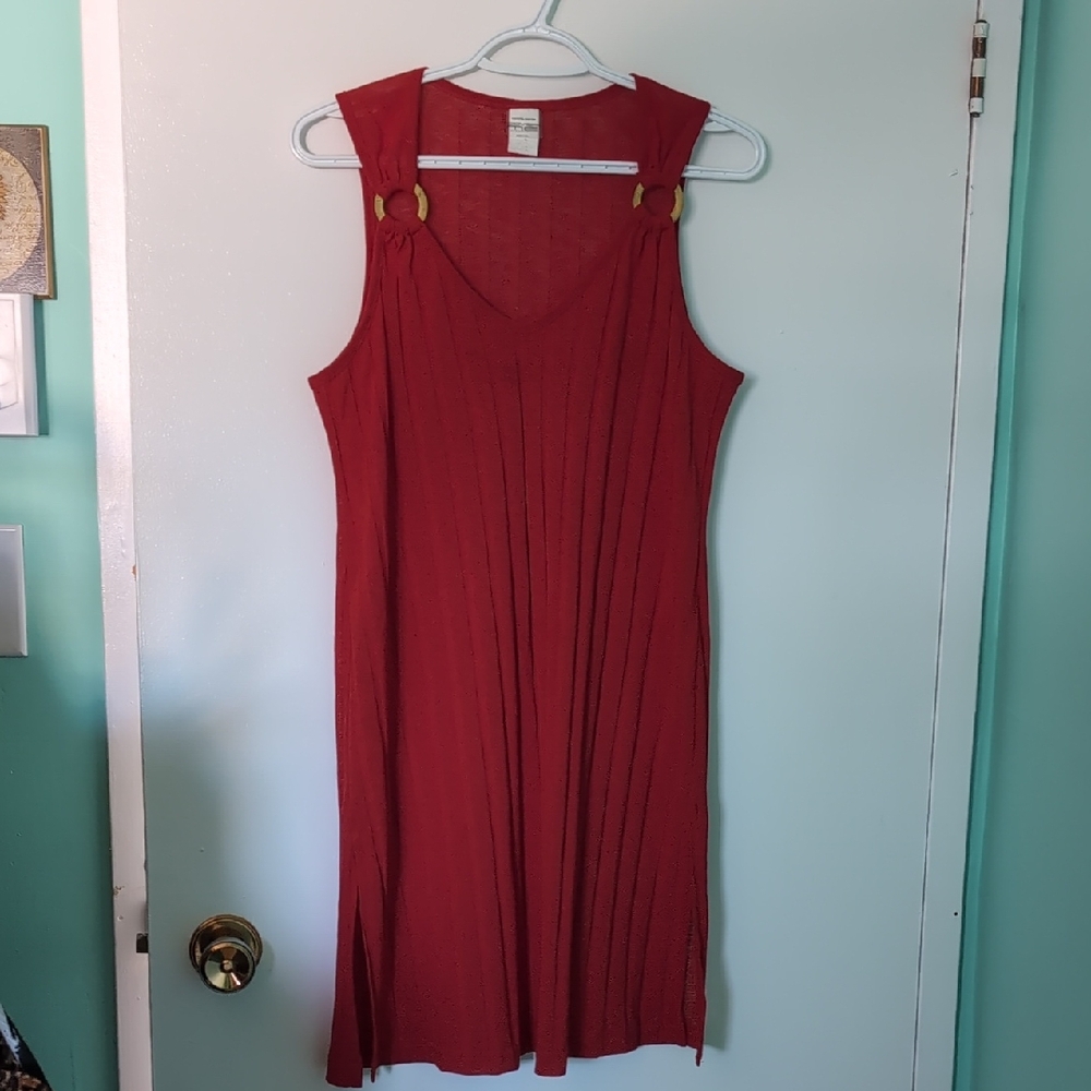 Cover Me Red Bathing Suit Cover Dress